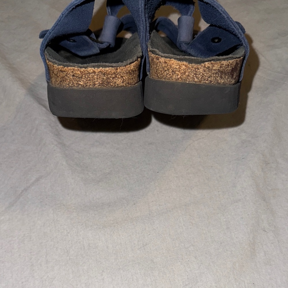Mephisto Women's classic Hedina Sandal W back strap Light Blue Leather size 38 - Picture 8 of 9